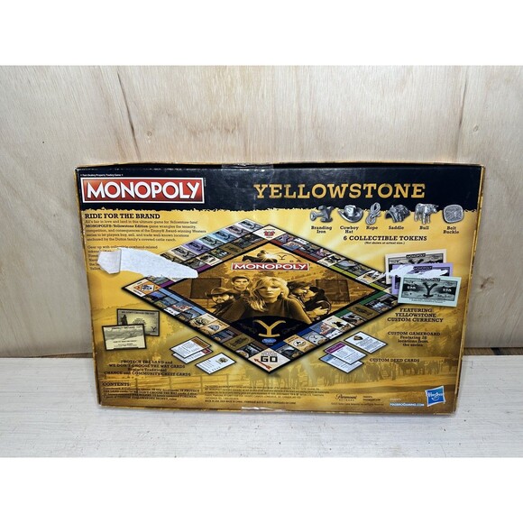 Monopoly YELLOWSTONE Board Game 16+ Limited Edition Beth John Dutton RIP NEW - Picture 3 of 3